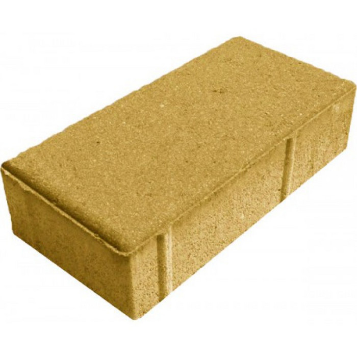 Брусчатка тротуарная 200х100х100 Желтый