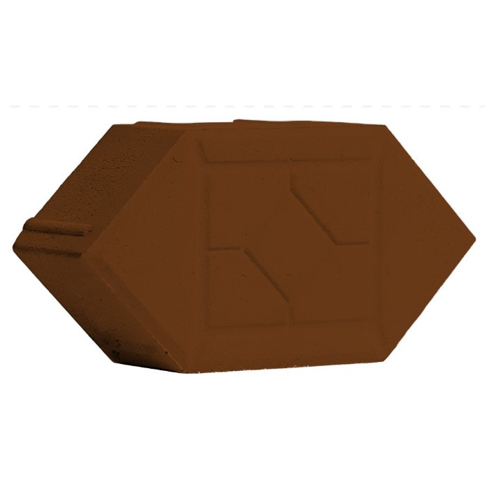 Тротуарная плитка Ромб фигурный Коричневый